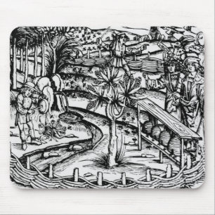 Glückliche husbandsmen, die Bienen, Illustration Mousepad