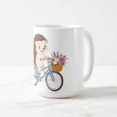 Glückliche Igel-Fahrt Kaffeetasse (VorderseiteRechts)