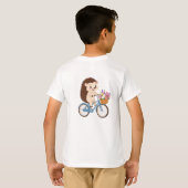 Glückliche Igel-Fahrt T-Shirt (Schwarz voll)