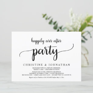 Glückliche-immer-wieder-Party, heimliche Hochzeit, Einladung