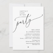 Glückliche Immerwährend-Party-Romantik-Hochzeitsem Einladung (Vorderseite)