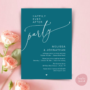 Glückliche Immerwährend-Party-Romantik-Hochzeitsem Einladung