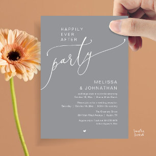 Glückliche Immerwährend-Party-Romantik-Hochzeitsem Einladung
