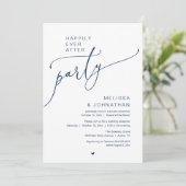 Glückliche Immerwährend-Party-Romantik-Hochzeitsem Einladung (Stehend Vorderseite)