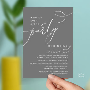 Glückliche Immerwährend-Party Romantische Hochzeit Einladung