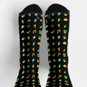 Glückliche Irische Elemente Athletik-Crew Socken (Oben)