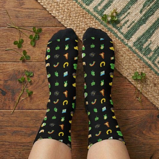 Glückliche Irische Elemente Athletik-Crew Socken