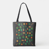 Glückliche irische Mustersymbole, heiliger Patrick Tasche (Rückseite)