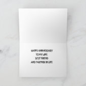 *GLÜCKLICHE JAHRESKARTE EHEFRAU & PARTNER IN LIFE" KARTE (Innenseite)