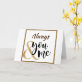 *GLÜCKLICHE JAHRESKARTE EHEFRAU & PARTNER IN LIFE" KARTE (Gelbe Blume)