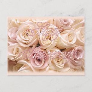 GLÜCKLICHE JAHRESROSE VON SHARON SHARPE POSTKARTE