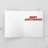 GLÜCKLICHE JAHRESTAG Gruß-Karte - Kunst-Druck Karte (Innenseite)