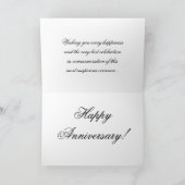 Glückliche Jahrestags-Gruß-Karte Karte (Innenseite)
