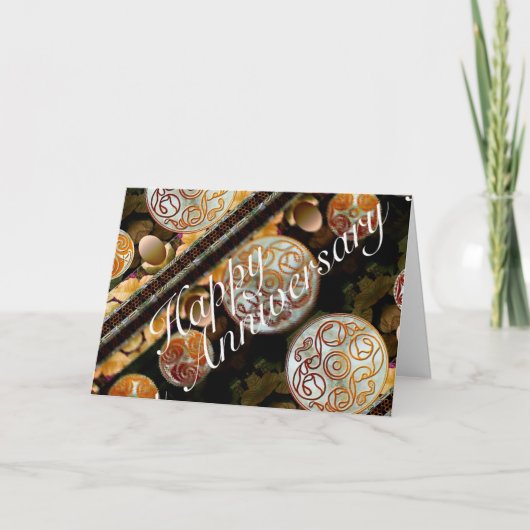 Glückliche Jahrestags-Gruß-Karte Karte (Vorderseite)