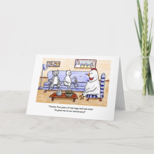 Glückliche Jahrestags-Katzen Karte (Vorderseite)