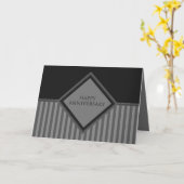 glückliche Jahrestagsstreifen Karte (Gelbe Blume)