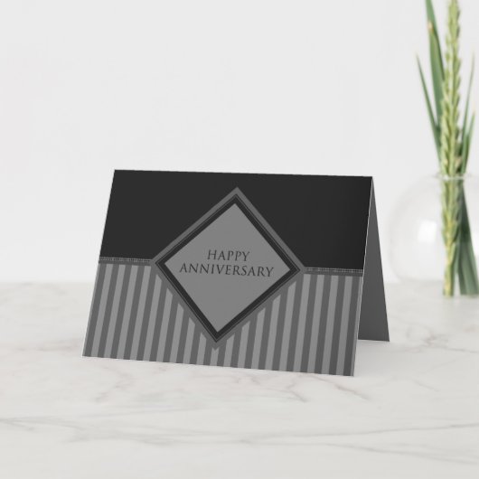 glückliche Jahrestagsstreifen Karte (Vorderseite)