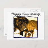 Glückliche Jubiläumsgrusskarte Postkarte (Vorne/Hinten)