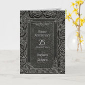 Glückliche Jubiläumskarte (anpassbar) Karte (Gelbe Blume)