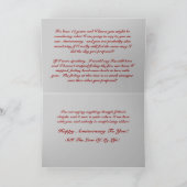 Glückliche Jubiläumskarte Karte (Innenseite)