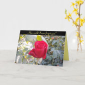 Glückliche Jubiläumskarte - rote Rose lustig Karte (Gelbe Blume)