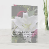 Glückliche Jubiläumskarte von Janz Karte (Rückseite)