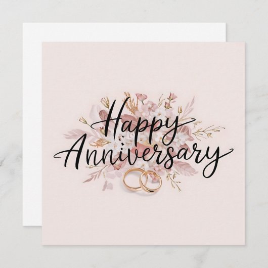 Glückliche Jubiläumskarten Elegant Feiertagskarte (Vorne/Hinten)