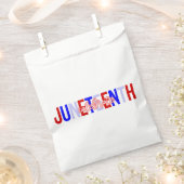 glückliche Juneteenth African feiert Flagge Geschenktütchen (Ausgeschnitten)