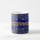 Glückliche Kaffeetasse – Lebendiger Mandala-Stil  (Mittel)