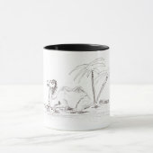 Glückliche Kamel-Tasse Tasse (Zentrum)
