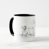Glückliche Kamel-Tasse Tasse (Vorderseite Links)