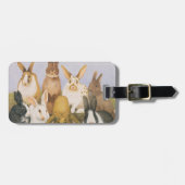 Glückliche Kaninchen Gepäckanhänger (Vorderseite horizontal)