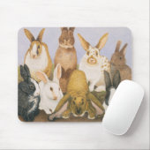 Glückliche Kaninchen Mousepad (Mit Mouse)