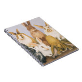 Glückliche Kaninchen Notizblock (Rechte Seite)