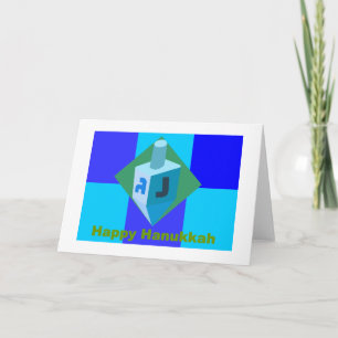 Glückliche Karte Chanukkas Dreidel