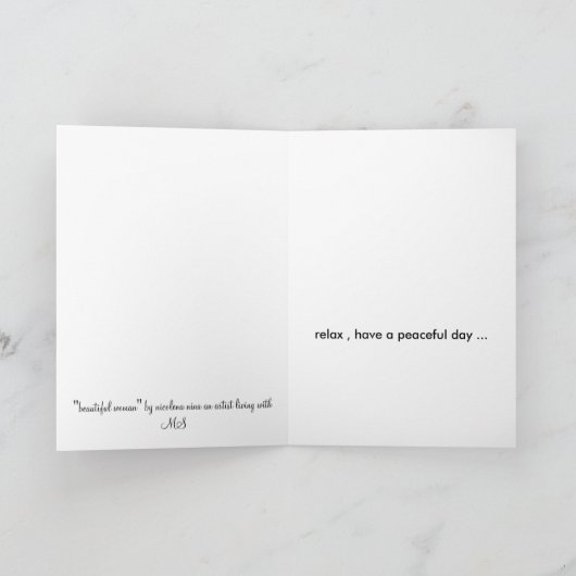 Glückliche Karte der Mutter Tages (Innenseite)