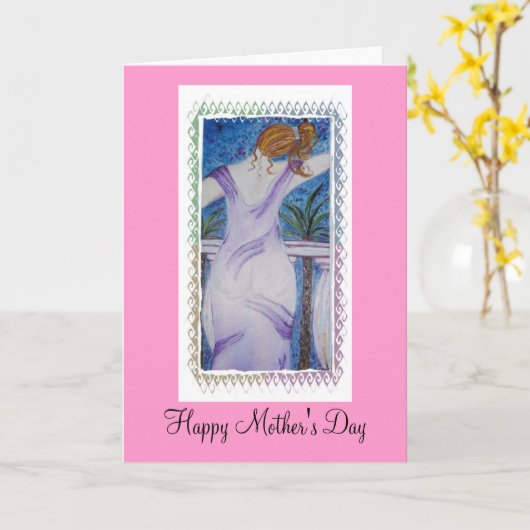 Glückliche Karte der Mutter Tages (Gelbe Blume)