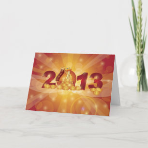 Glückliche Karte des Neujahrsfest-2013