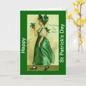 Glückliche Karte St. Patricks Tages (Gelbe Blume)
