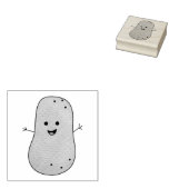 Glückliche Kartoffel Gummistempel (Stempel)