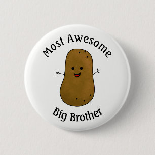 Glückliche Kartoffel Most Awesome großer Bruder Button