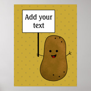 Glückliche Kartoffel Poster