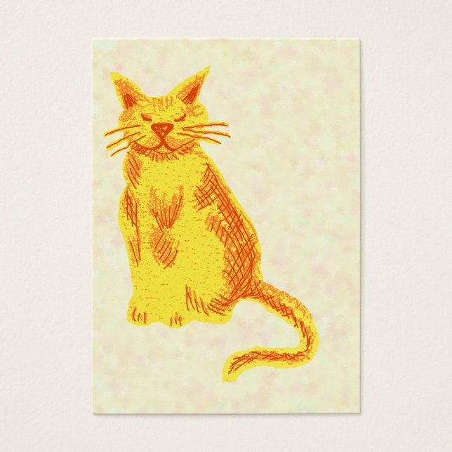 glückliche Katze (Vorderseite)
