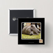 Glückliche Katze, aus glücklichem heraus Button (Vorne & Hinten)