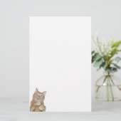 Glückliche Katze Briefpapier (Stehend Vorderseite)