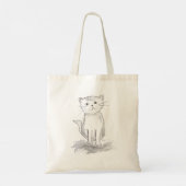 Glückliche Katze Design-Tasche Tragetasche (Rückseite)