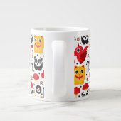 Glückliche Katze, Drache und Panda der China Jumbo-Tasse (Rückseite)