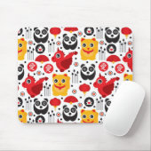 Glückliche Katze, Drache und Panda der China Mousepad (Mit Mouse)