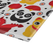 Glückliche Katze, Drache und Panda der China Schneidebrett (Ecke)