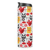 Glückliche Katze, Drache und Panda der China Thermosbecher (Nach rechts gedreht)